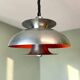 Scandinavian Danish aluminium 4-light hanging lamp