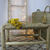 Traditional Moroccan bench