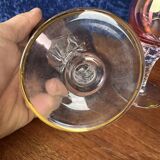 Murano: Vintage wine glasses series with twisted stem