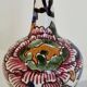 Gien faience miniature jug Renaissance hand-painted Circa 1970