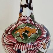 Gien faience miniature jug Renaissance hand-painted Circa 1970