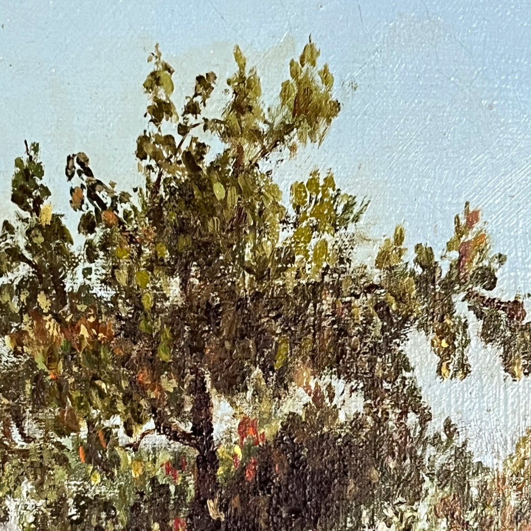 Oil on canvas the house