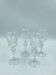 4 cut crystal glasses. Berlin Kusak Cut Glass Works.