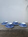 4 tasses en porcelaine bleu Japon 