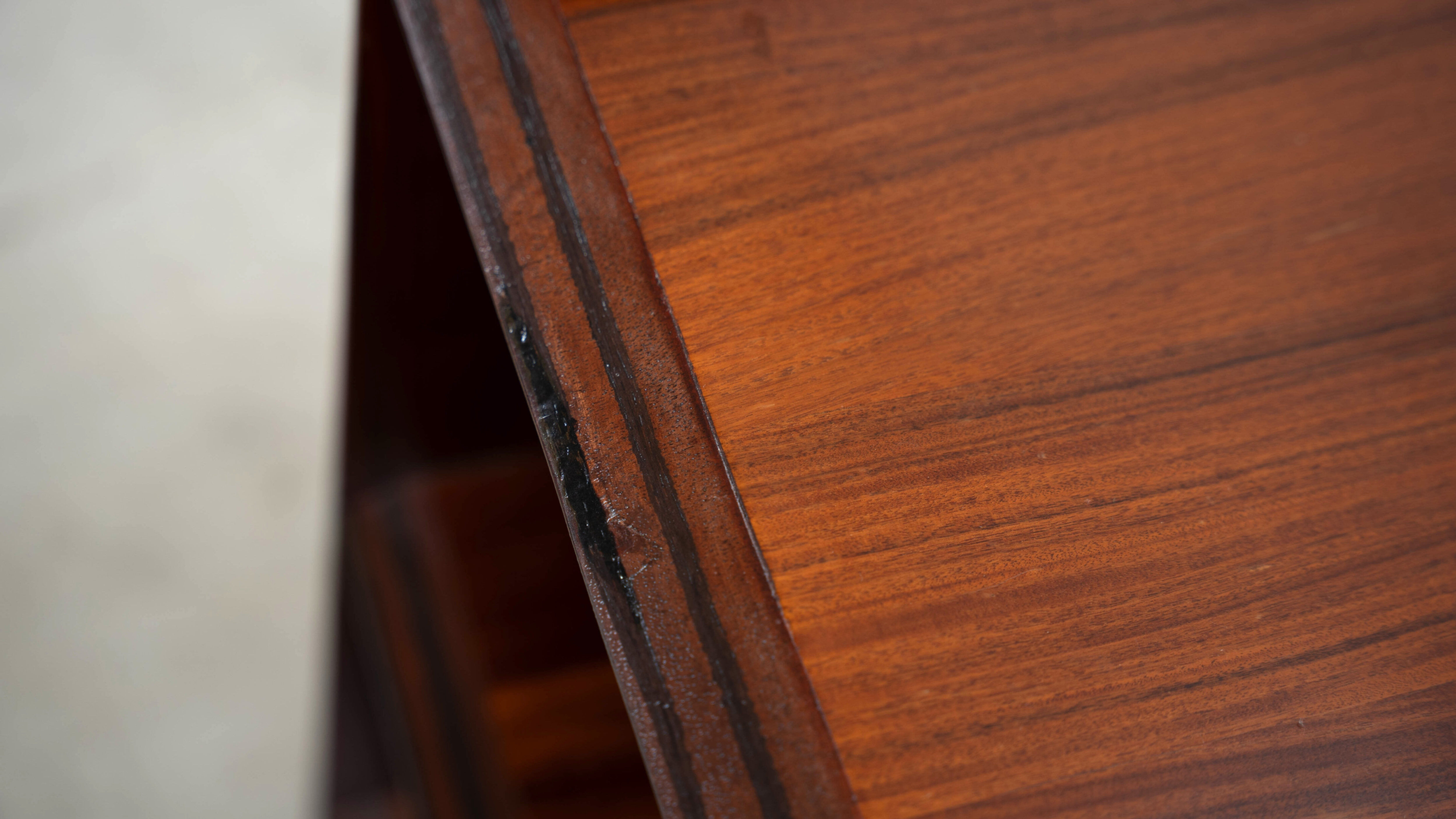 Rare rosewood side cabinets Afra Tobia Scarpa for Maxalto