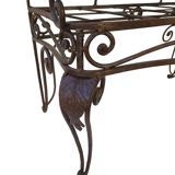 Wrought iron sofa bench