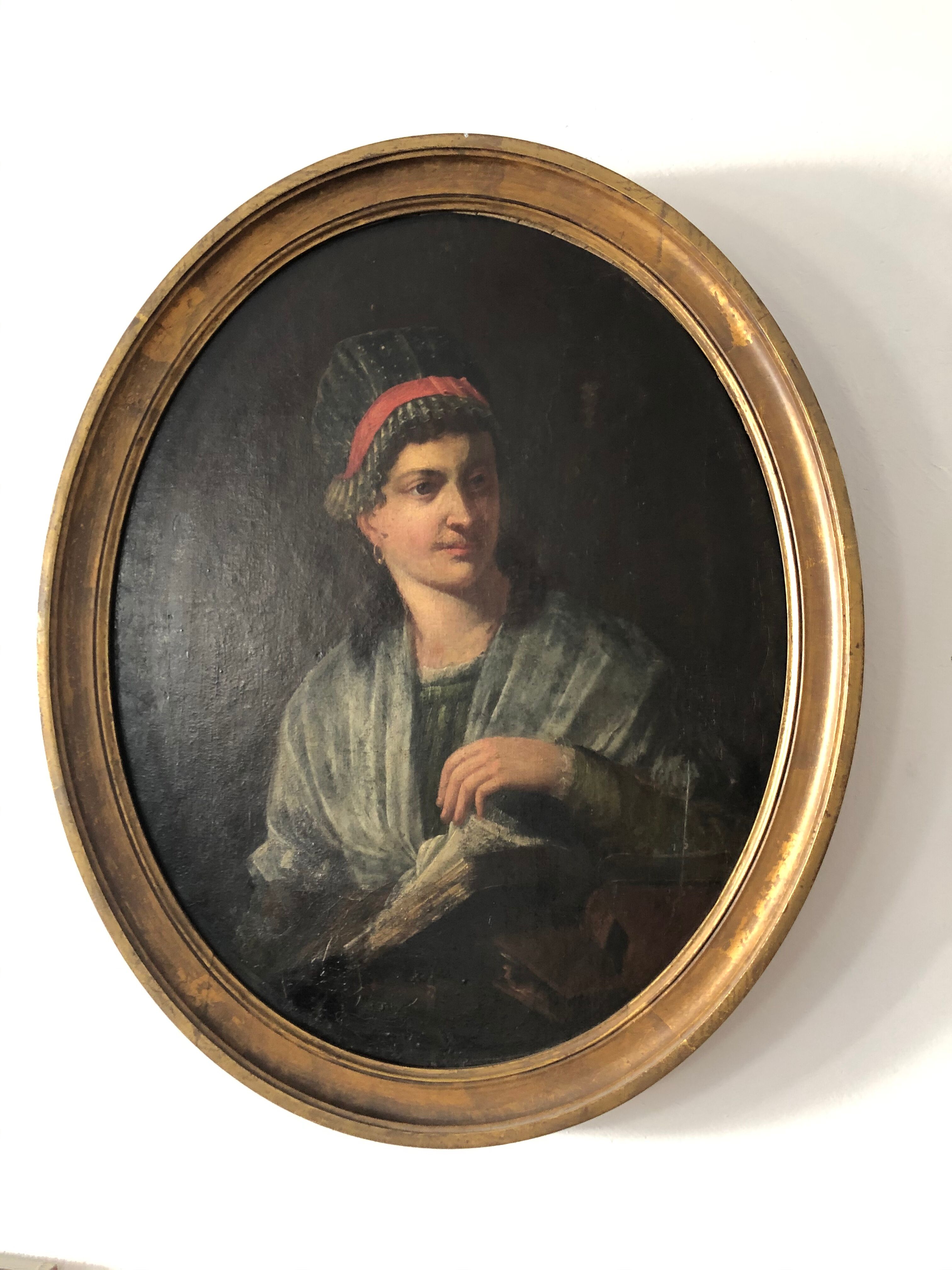 19th century medallion portrait