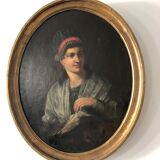 19th century medallion portrait