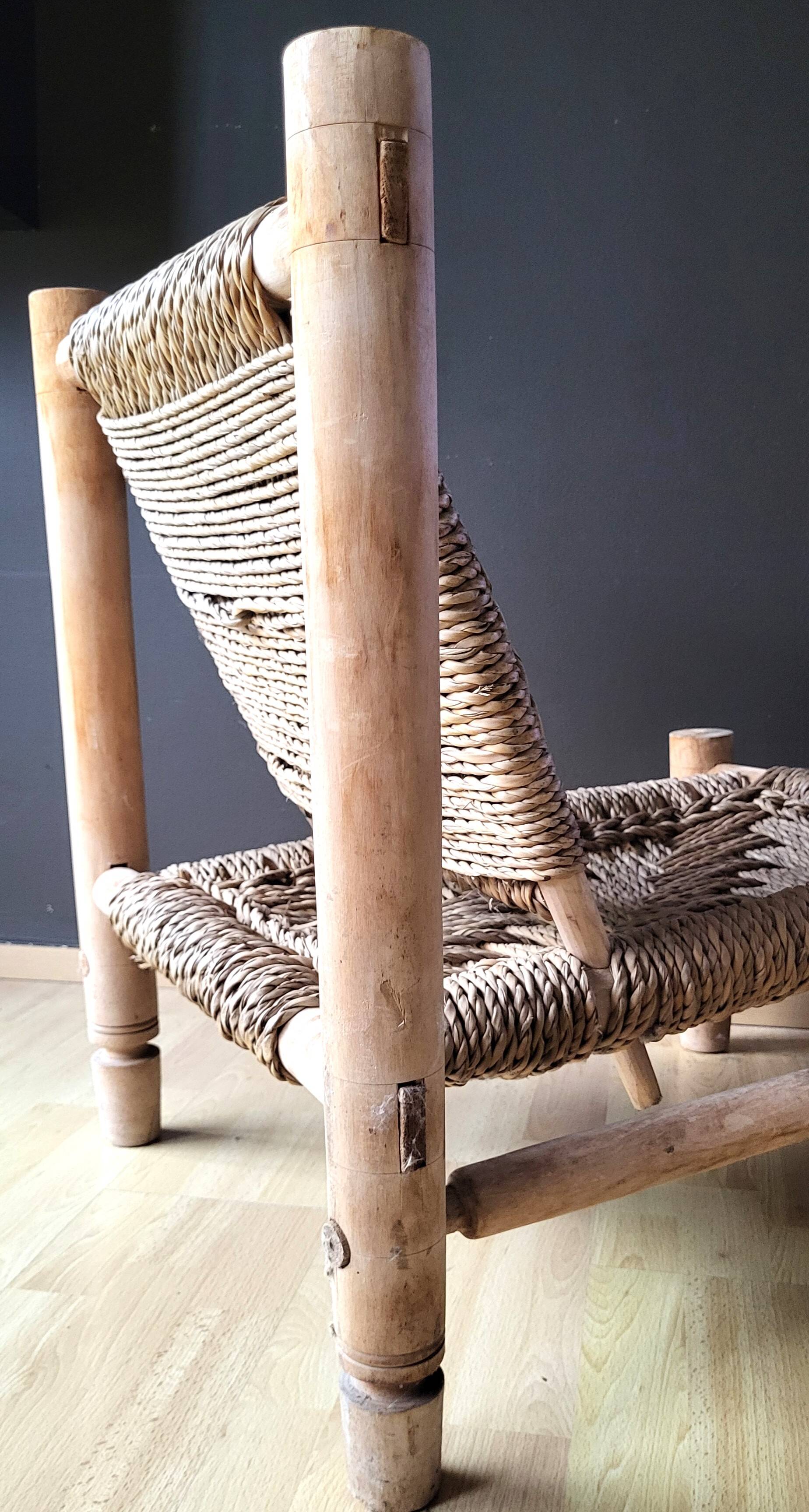 Audoux & Minet Rope Armchair 70s
