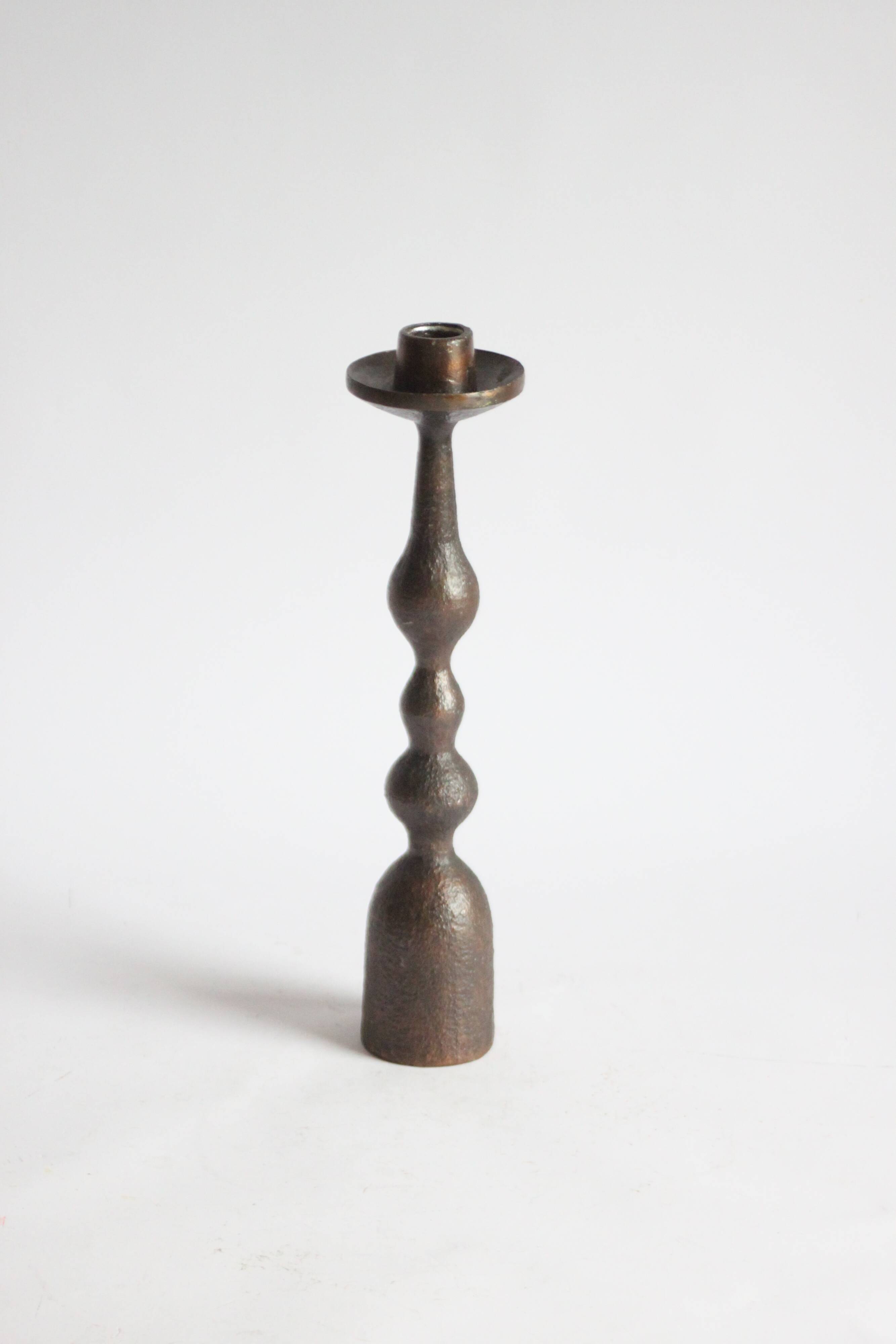 Brutalist candle stick, 1970s