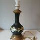 Antique painted ceramic and gilded metal lamp – 1950s/1960s