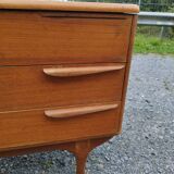Scandinavian teak dressing table chest of drawers