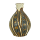 Vase du milieu du siècle Bay Keramik modèle 610 25, cercle de lave et motif de vagues, années 1970