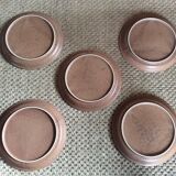 Series of 5 stoneware plates