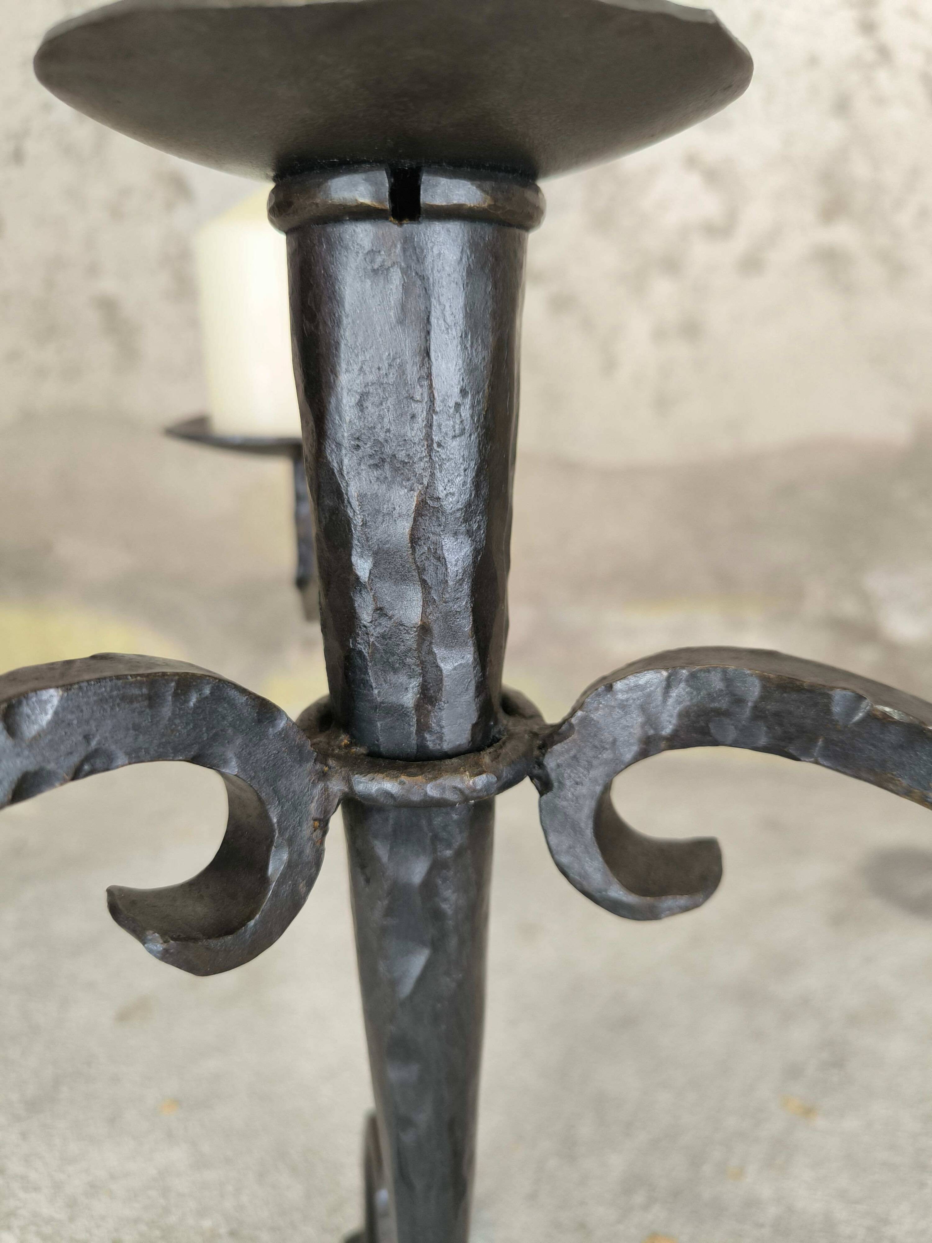 Vintage brutalist chandelier