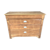 Louis Philippe chest of drawers in raw wood
