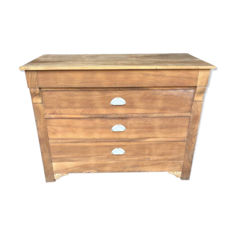 Louis Philippe chest of drawers in raw wood