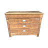 Louis Philippe chest of drawers in raw wood
