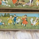 Lot of 2 old children's illustrations