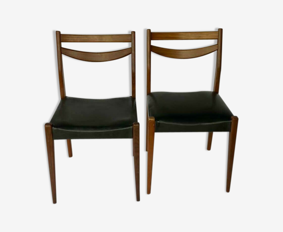 Paire de chaises scandinaves 1960