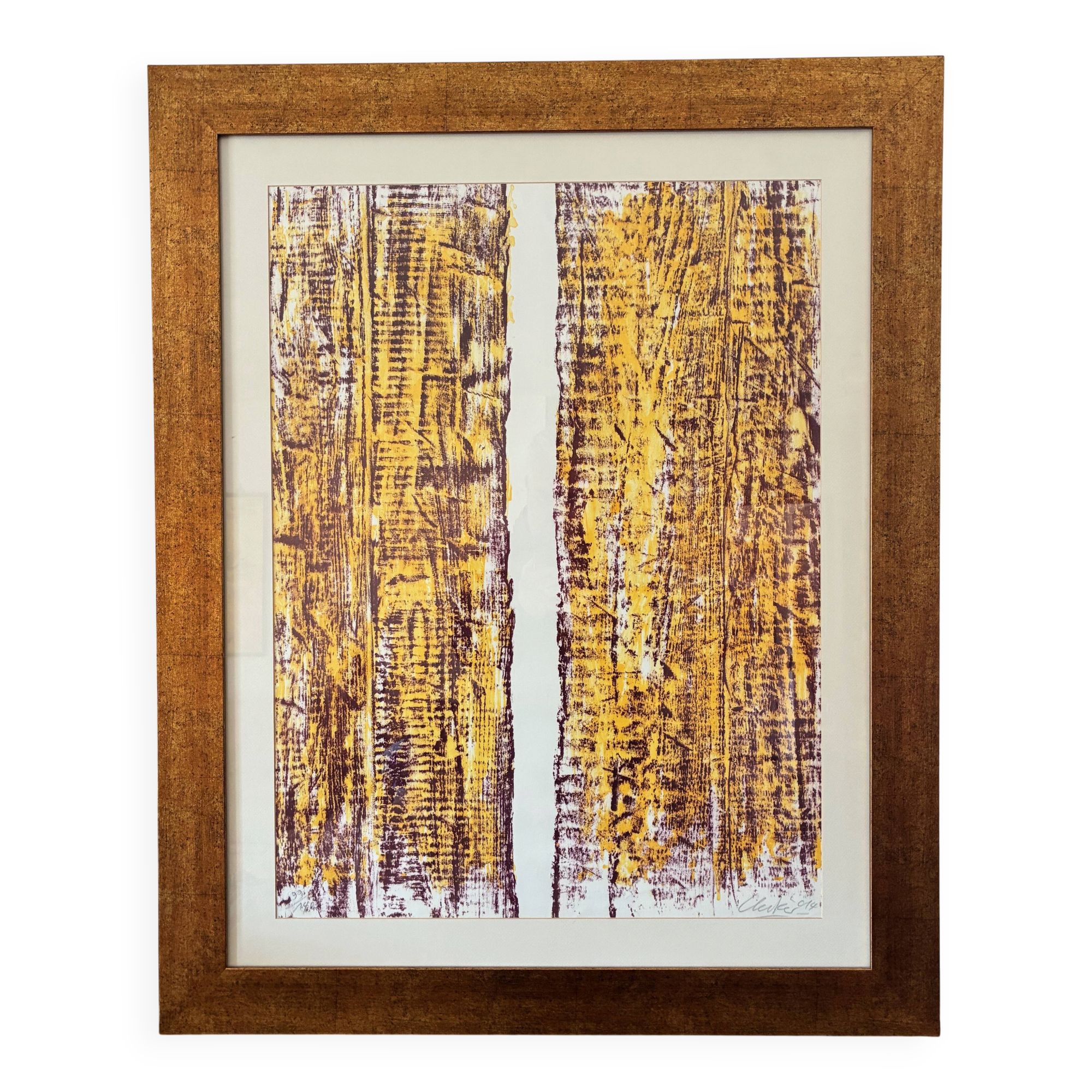 Günther UECKER - Original Signed Lithograph 2014 - Ed. Breckner - 99/140