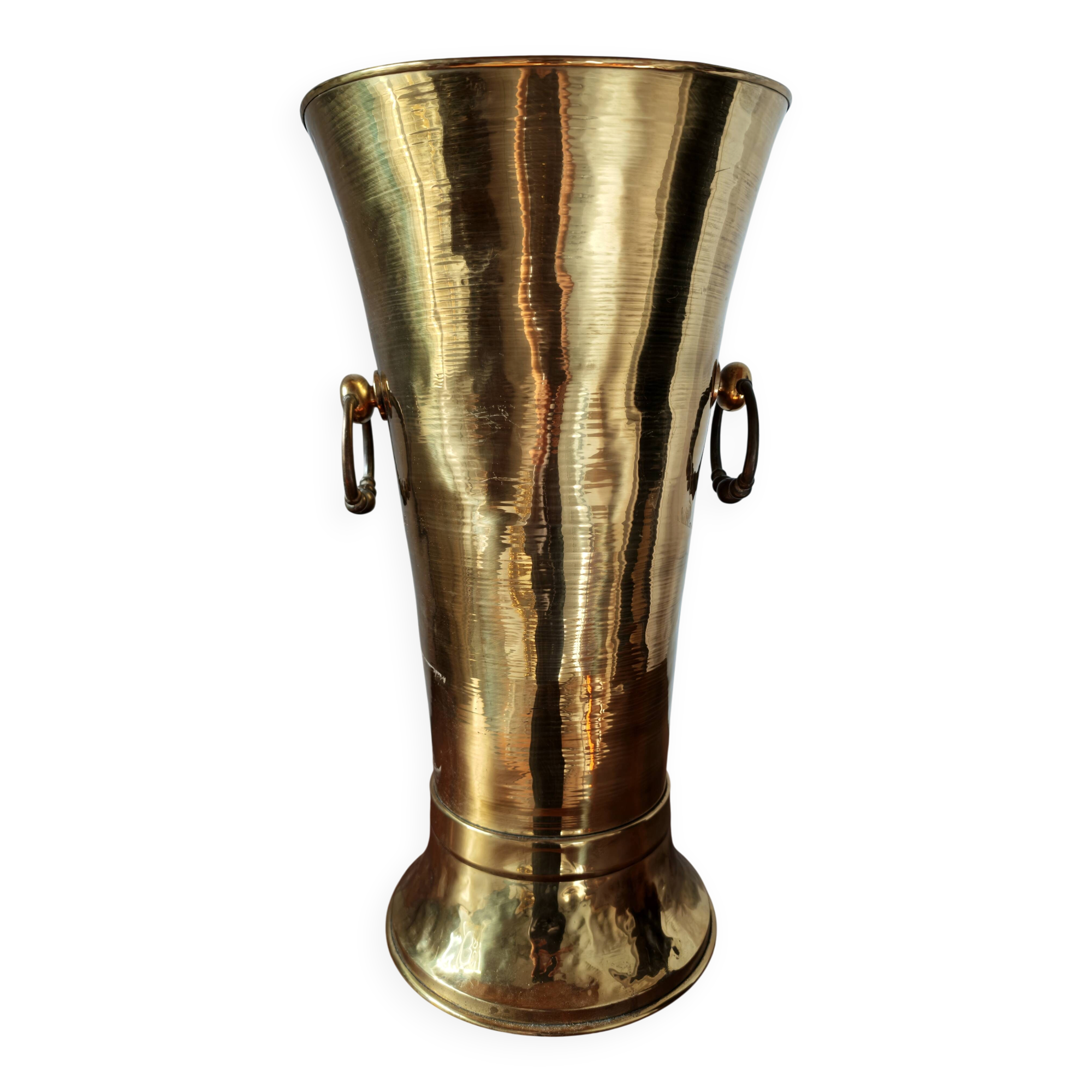 Vintage brass umbrella stand