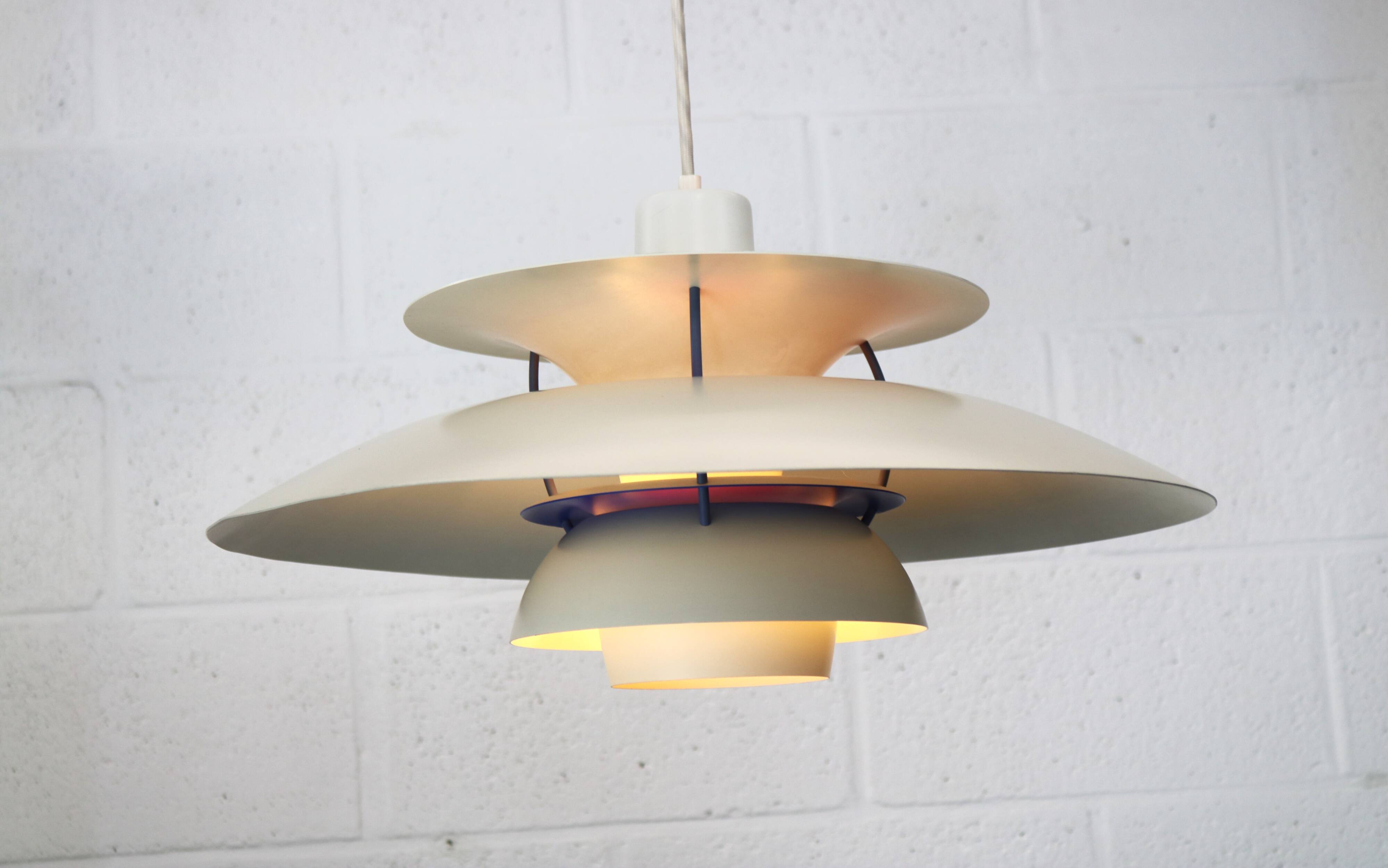 The Real Danish - PH5 Pendant Lamp - Original White Color - Louis Poulsen