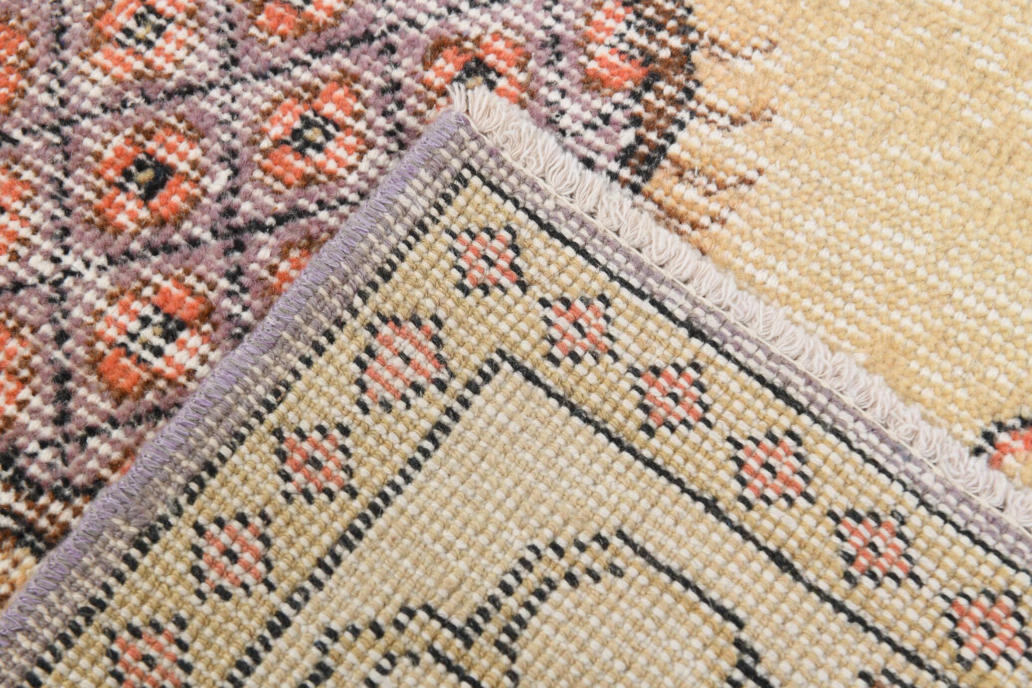 Lilac & Beige Orientel Boho Vintage Persian Rug, 176x282 Cm