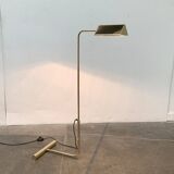 Mid-century floor lamp with counterweight in brass, 1960s