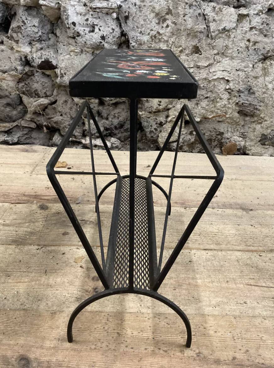 Ceramic tile magazine rack 1950