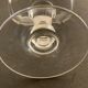 3 old champagne cups in blown and bubbled glass