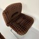 6 old tubular and velvet chairs Italian design from the 70s