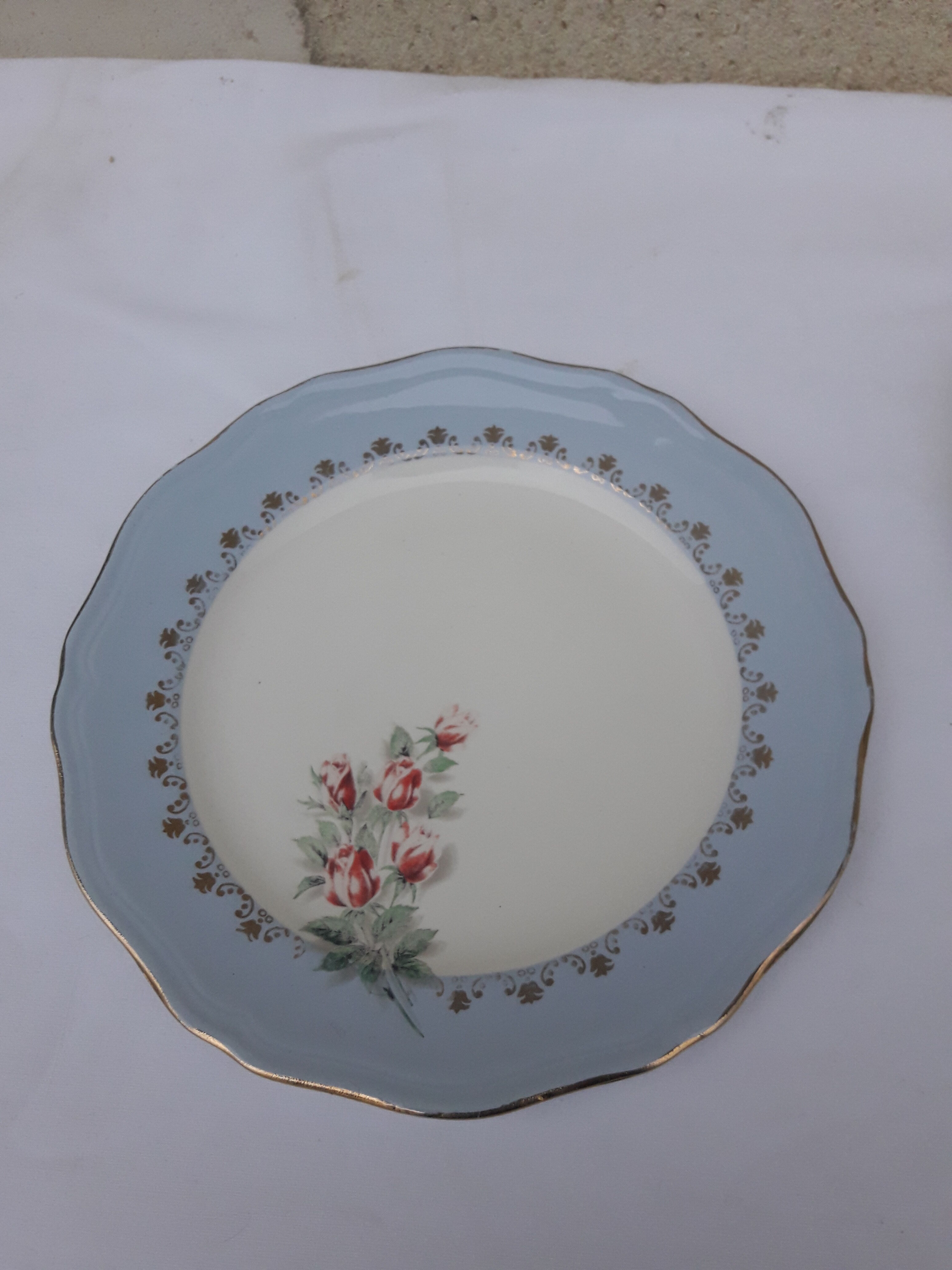 5 dessert plates in permacal model Floralies diam 18.5 cm
