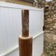 1960s bistro swivel parrot coat rack, curved wood