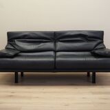 Canapé en cuir Alanda, design italien, années 1980, fabricant : B&B Italia, desig