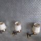 3 brass sconces with lampshade, 50