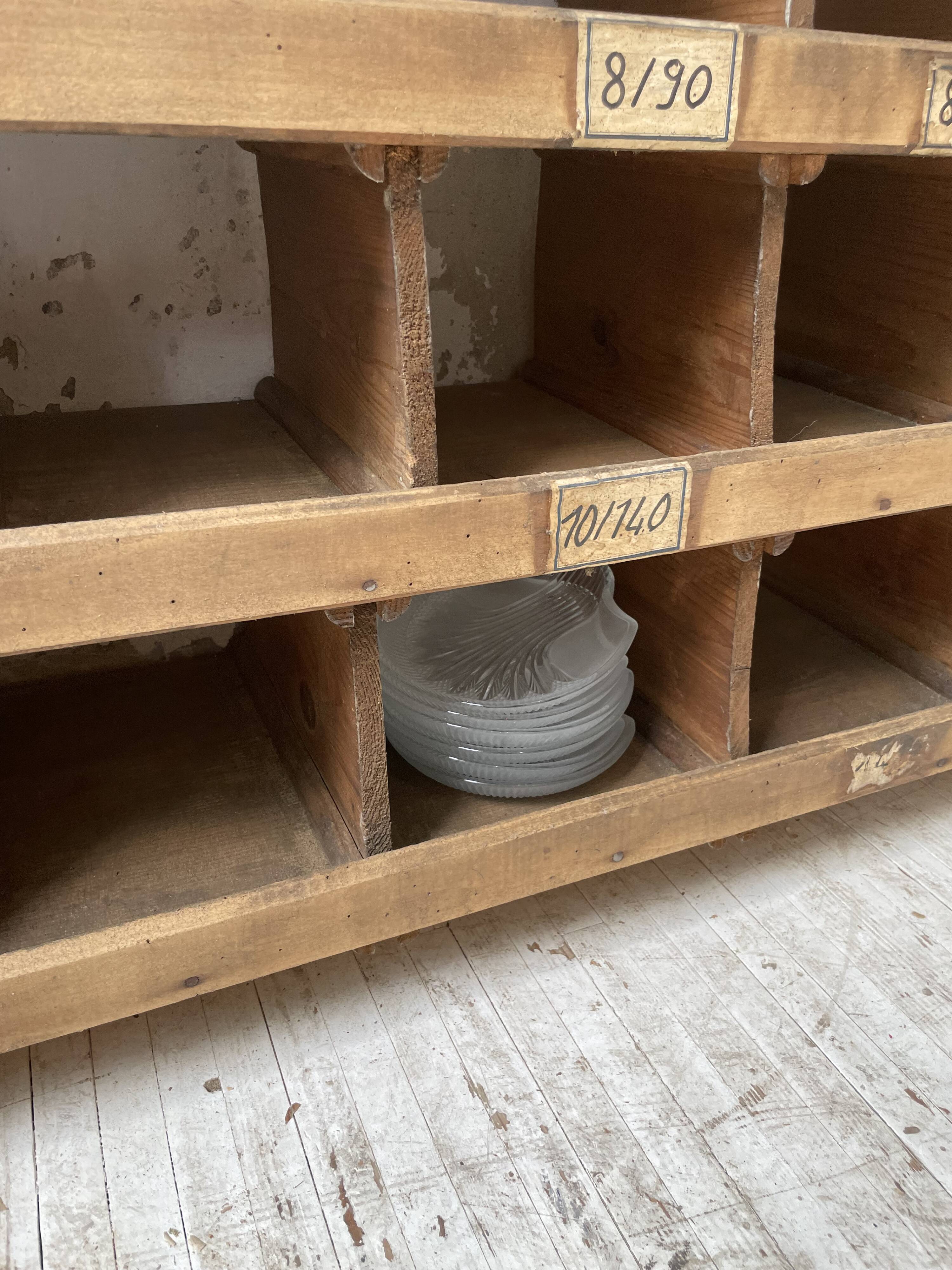 Meuble de métier pin à cases XL 250cm