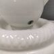 COBRA table lamp with thin milky white glass shade/dome, Sweden 1980s