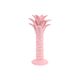 Vintage pink vase palm tree martan portugal 701 crackle porcelain 31cm