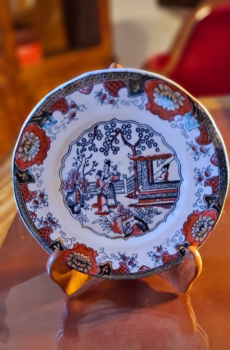 12 Assiettes modèle " Canton" B et F