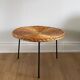 Rattan coffee table by Roberto Mango, Italy 1950s