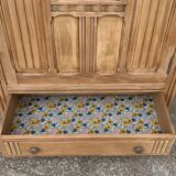 Parisian wardrobe art deco wood brut