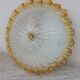 Italian Yellow Large Size Murano Glass Ceiling Fixture, Murano, 1980