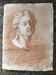 Workshop drawing of an antique portrait in sanguine around 1900