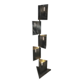 80s perforated metal floor lamp