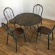 Table ronde métallique