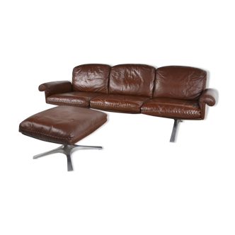 De sede DS31 sofa in brown leather, 1970s