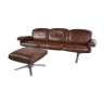 De sede DS31 sofa in brown leather, 1970s