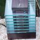 Demeter wood and glass lamp Maison Desny 1980