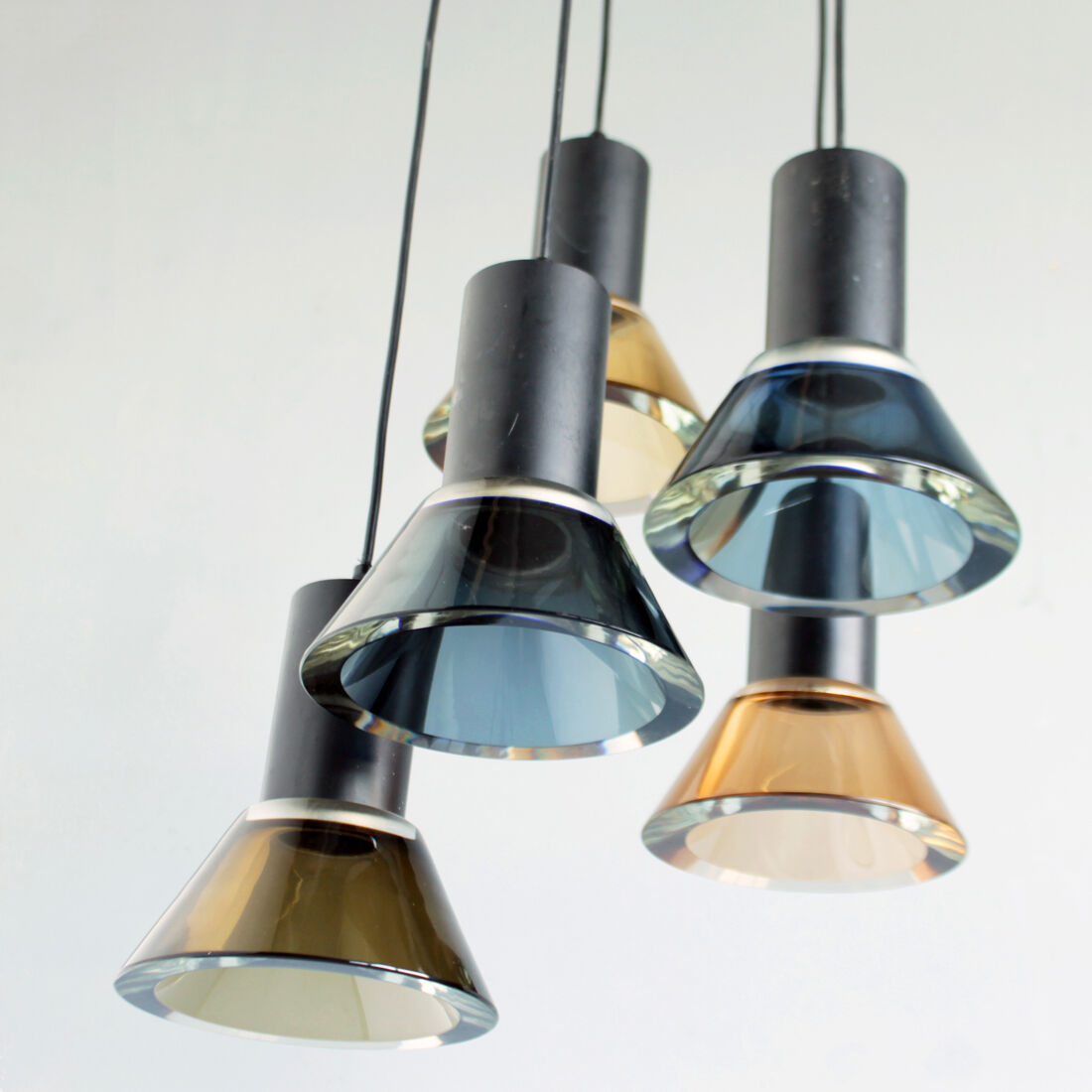 Crystal ceiling fixture by flavio poli for seguso vetri d'arte italy